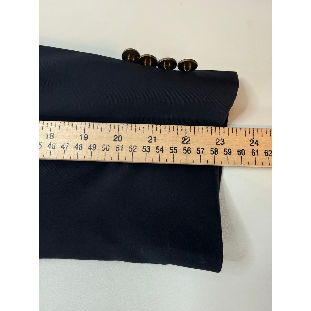 Austin Reed Mens Navy Blue 100% Worsted Wool 2-Button Blazer Gold Buttons 40S - Picture 8 of 11